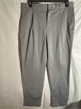 Banana Republic Mens 33S Tapered Fit Trouser Pants Blue Gray NWT Dress Slacks